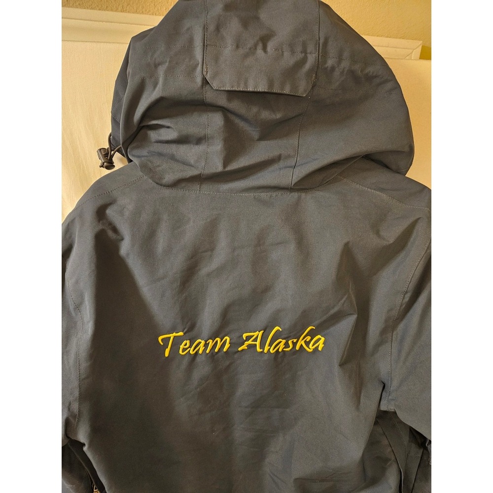 Turbine Team Alaska Arctic Winter Games Anorak Jacket Gray Womens Medium - Picture 8 of 16